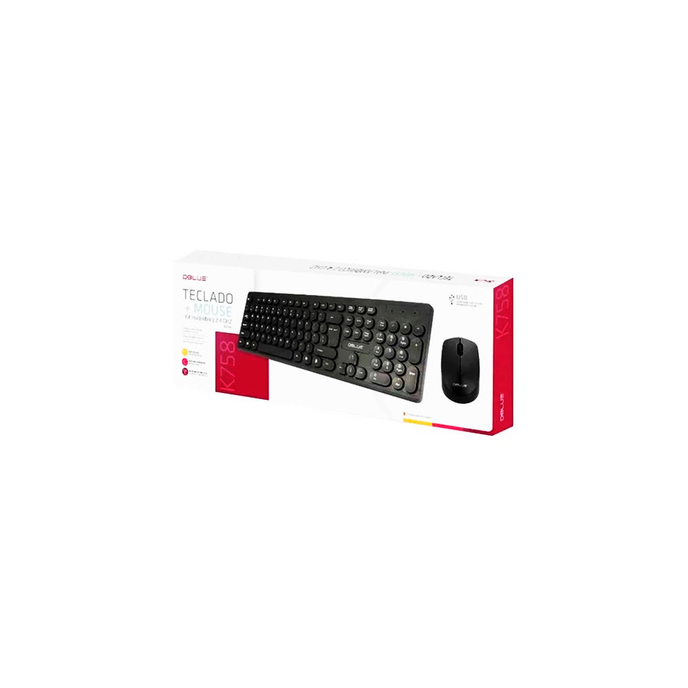 KIT TECLADO Y MOUSE INALAMBRICO DBLUE DBK758 Buy Chile