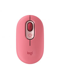 MOUSE INALAMBRICO LOGITECH POP WITH EMOJI CORAL ROSADO