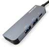 HUB TIPO C A HDMI 4K 2 USB 3.0 - CARGADOR PD TECNOLAB TL063