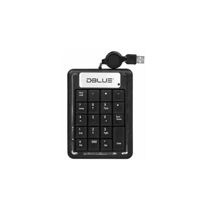 TECLADO NUMERICO USB DBLUE DBK9A NEGRO