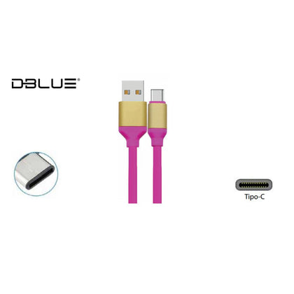 CABLE DBLUE USB A TIPO C DBGC137P ROSADO