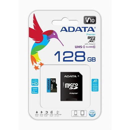 TARJETA MICRO SD XC ADATA PREMIER 128 GB CLAS10 V10