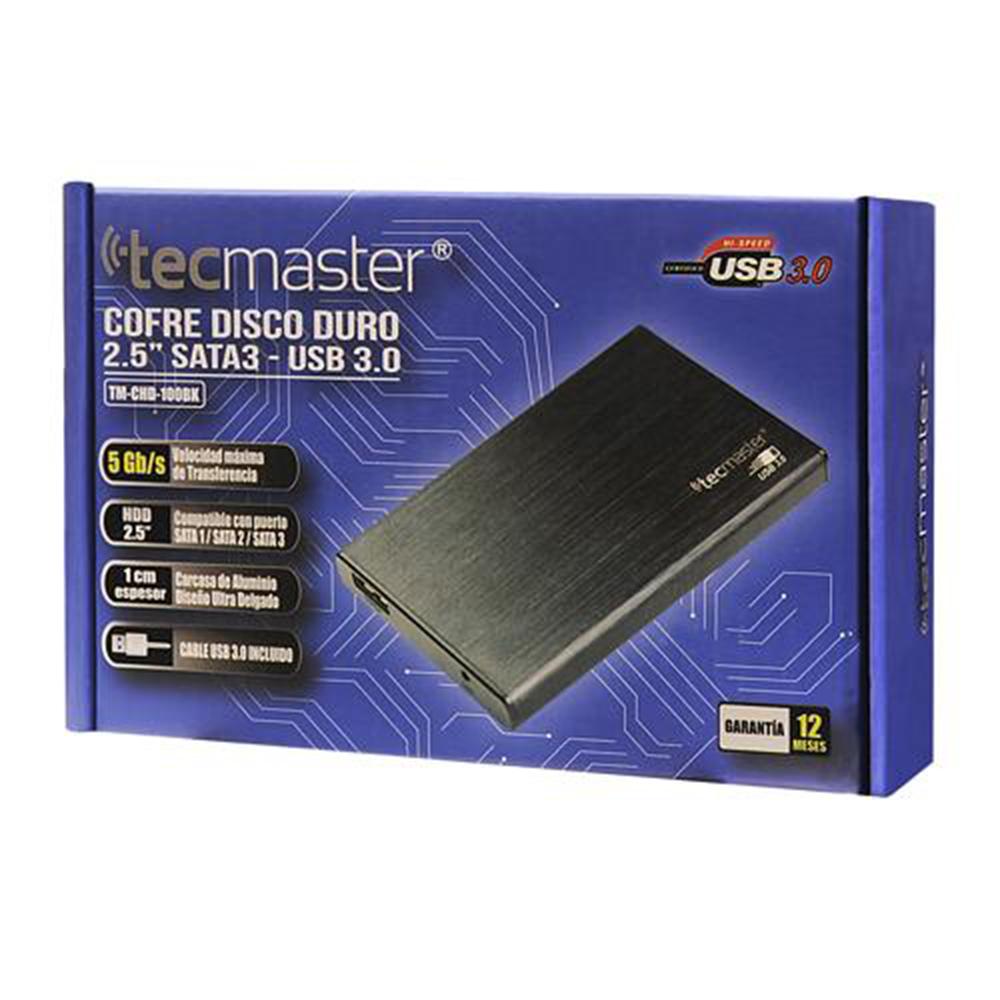 COFRE DISCO DURO TECMASTER USB 3.0 TM-CHD-100BK