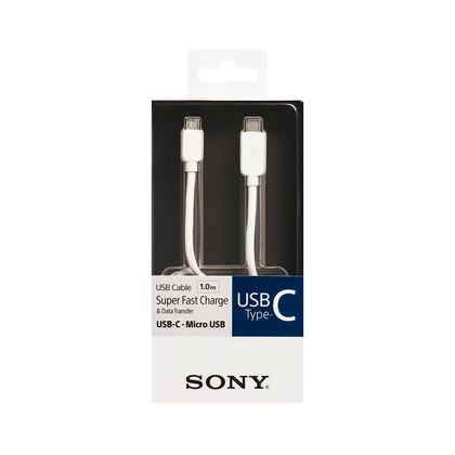 CABLE SONY USB TIPO C 1.0M CP-CB100/WC