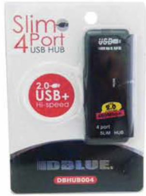 HUB-USB DBLUE 4 PUERTOS DBHUB004