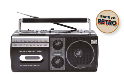 RADIO GRABADORA CASSETTE RETRO BLUETOOTH AUDIOPRO AP02077