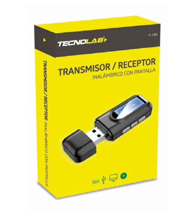 TRANSMISOR RECEPTOR BT 5.0 USB NOTEBOOK PC TECNOLAB TL109