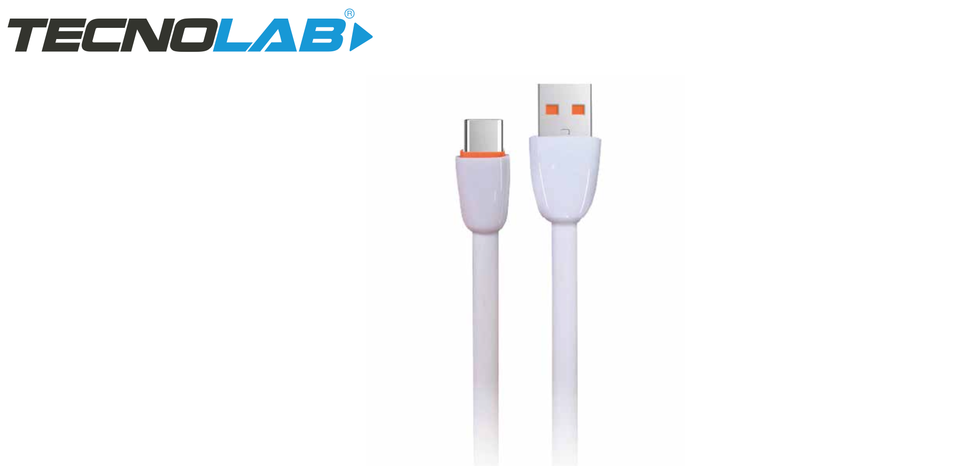 CABLE USB A TIPO C  2.0 TECNOLAB 1 MT TL317 BLANCO
