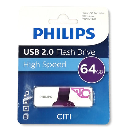 PENDRIVE PHILIPS 2.0 CITI 64 GB