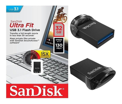 PENDRIVE SANDISK ULTRA FIT Z430 32 GB USB 3.1