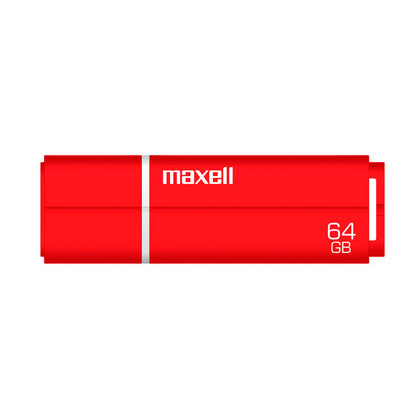 PENDRIVE MAXELL SIL 64 GB ROJO MOD.348337