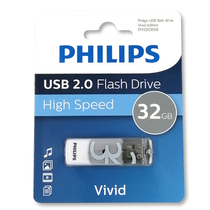 PENDRIVE PHILIPS 2.0 VIVID 32 GB